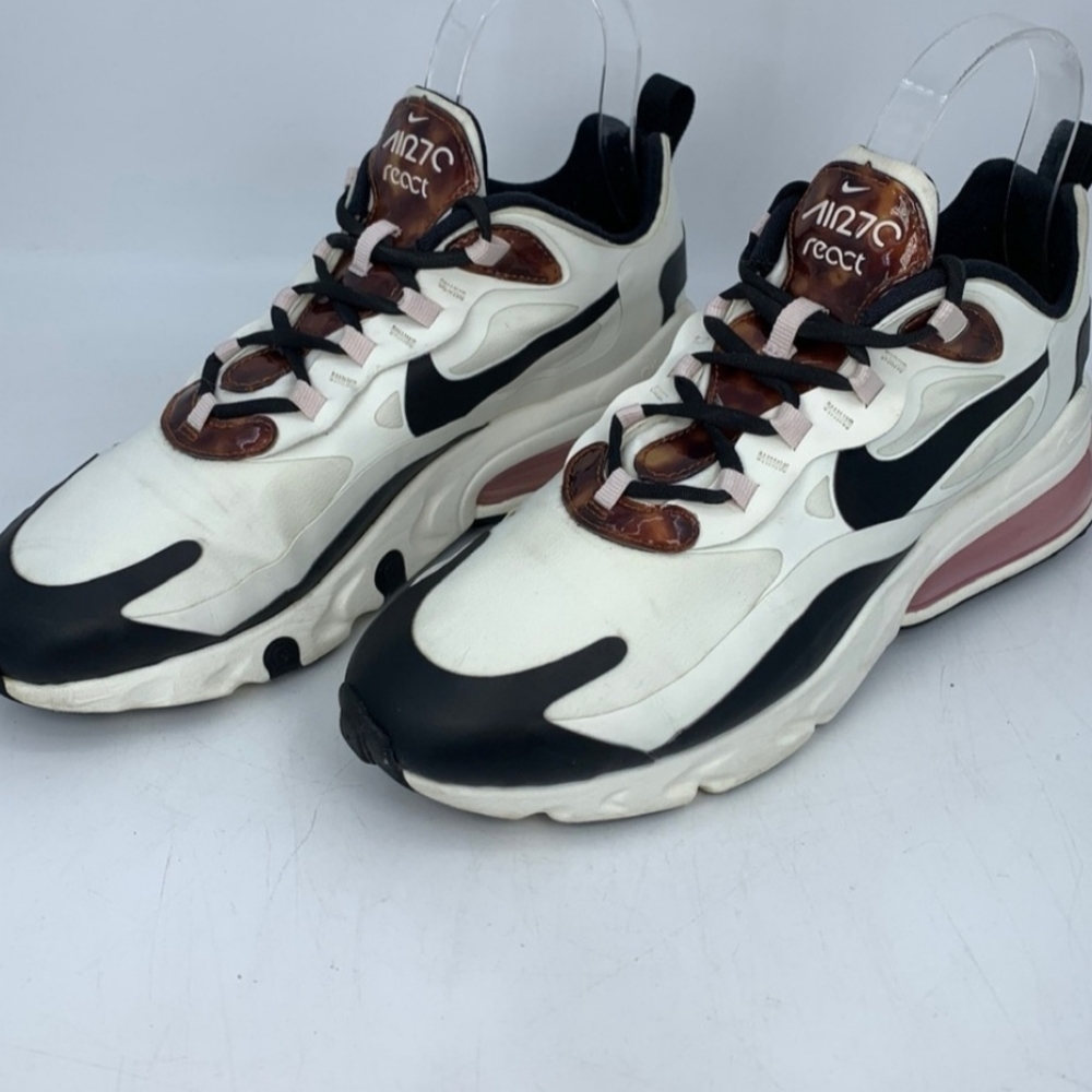 Nike Air Max 270 white tortoise shell pink sneakers size 8
